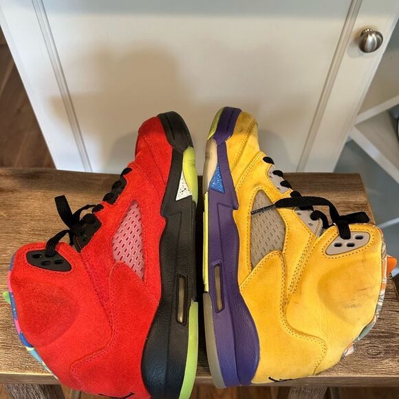 - Boy’s Jordan 5 Retro “What The..” Size 7Y no insoles - Picture 8 of 11